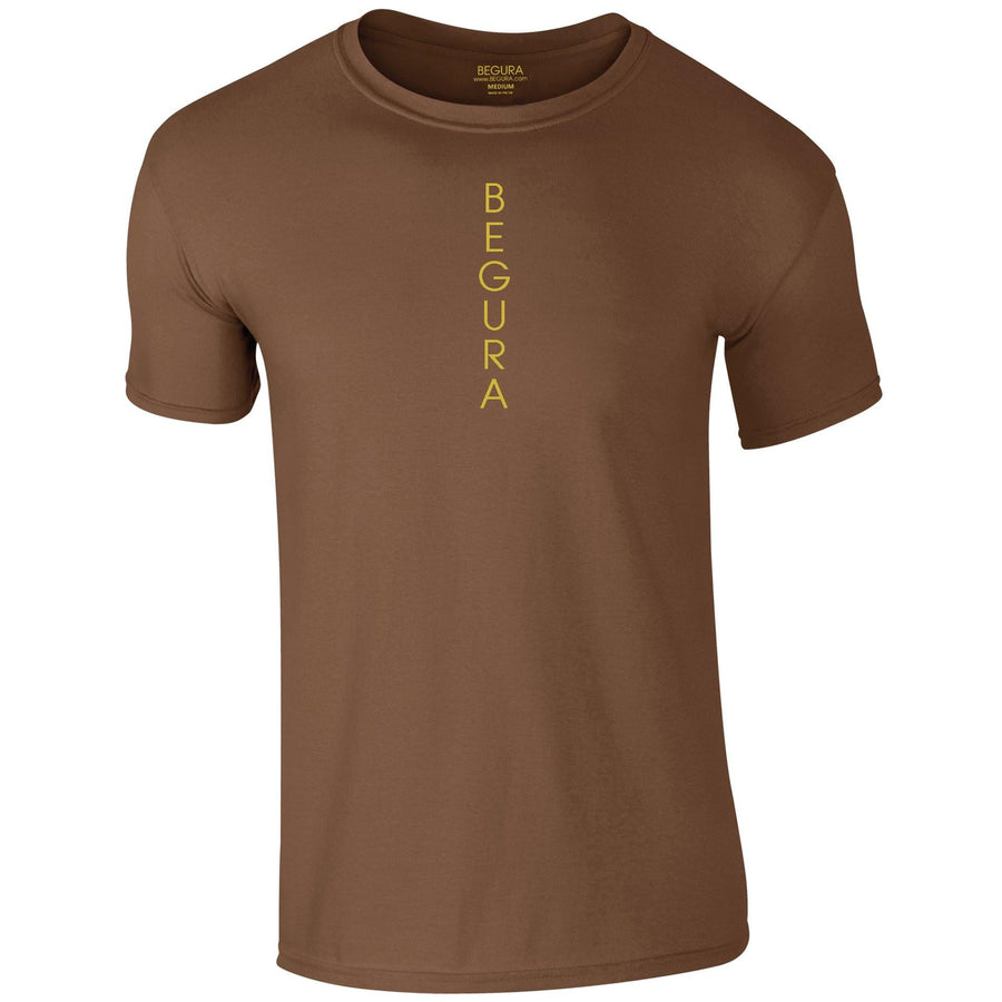 Vertical Chestnut Brown T-Shirt - BEGURA