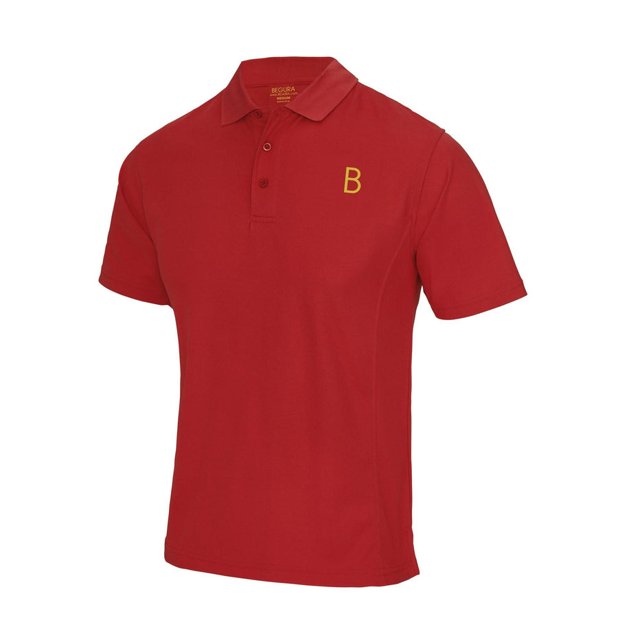 Performance Sports Red Polo - BEGURA